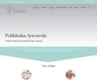 Artemeda.hr(Poliklinika Artemeda) Screenshot