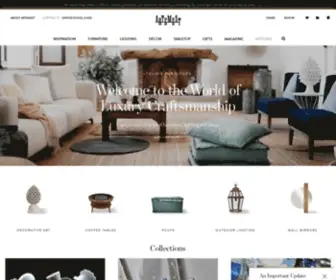 Artemest.com(Luxury Furniture and Handmade Décor) Screenshot