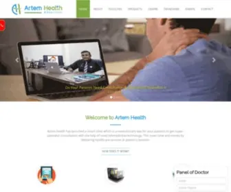 Artemhealth.com(Artem health has launched a smart clinic which) Screenshot