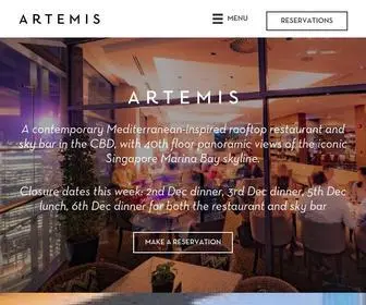 Artemisgrill.com.sg(Artemis Grill & Sky Bar) Screenshot