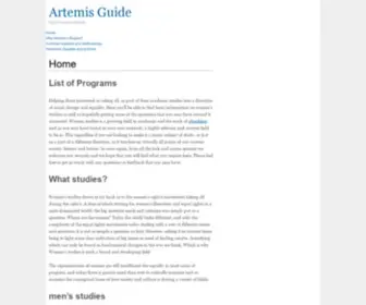 Artemisguide.com(Artemis Guide) Screenshot