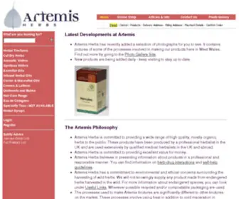 Artemisherbs.co.uk(Artemis Herbs) Screenshot