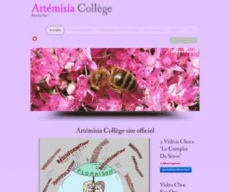 Artemisia-College.org(Artémisia) Screenshot