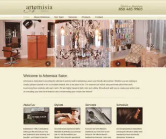 Artemisiasalon.com(Artemisia Salon) Screenshot