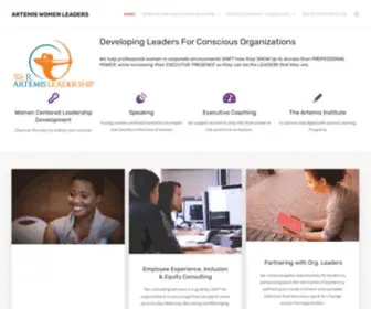 Artemiswomenleaders.com(Coaching for Women) Screenshot