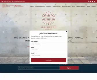 Artemundi.com(Fractional Art Ownership) Screenshot