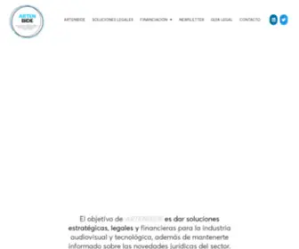 Artenbide.com(Soluciones legales para la industria audiovisual y tecnológica) Screenshot