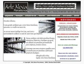 Artenovaporcelanas.com.br(Arte Nova Porcelanas) Screenshot