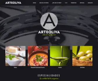 Arteoliva.com(Fabricante de alimentos saludables de la cocina andaluza) Screenshot