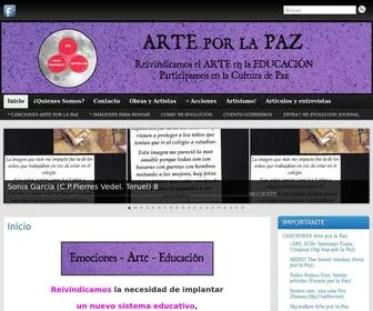 Arteporlapaz.org(Arte por la Paz) Screenshot