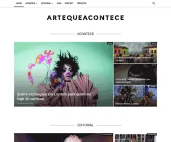 Artequeacontece.com.br(Arte Que Acontece) Screenshot