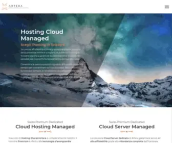 Artera.net(Swiss Premium Hosting & Cloud Managed) Screenshot