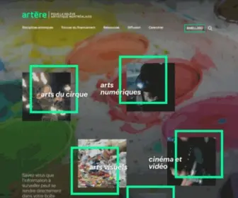 Artere.qc.ca(ARTÈRE) Screenshot