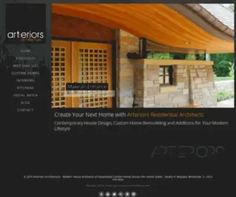 Arteriors.com(Arteriors Residential Architects) Screenshot