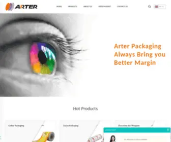 Arterpack.com(Flexible Packaging) Screenshot