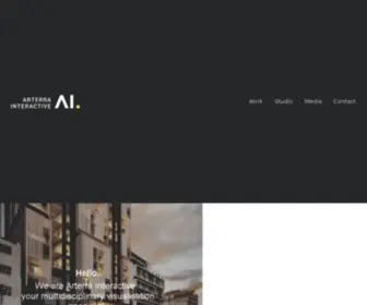 Arterrainteractive.com.au(Sydney 3D animation studio Arterra Interactive) Screenshot
