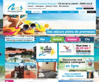 Artes.asso.fr(ARTES Tourisme) Screenshot