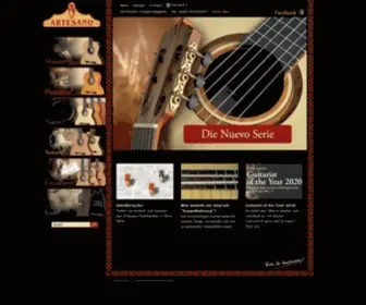 Artesanoguitars.com(Artesano Guitars) Screenshot