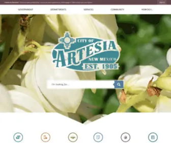 Artesianm.gov(Artesia, NM) Screenshot
