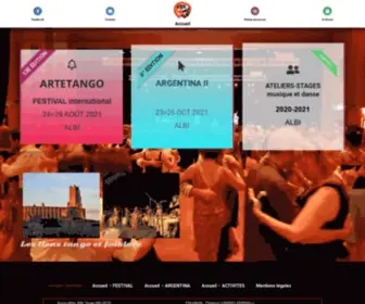 Artetango-Festival.com(Maintenance) Screenshot