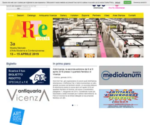 Artevicenza.net(Mostra Mercato d’Arte Moderna e Contemporanea) Screenshot