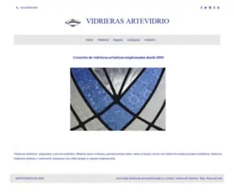 Artevidrio.com(VIDRIERAS ARTEVIDRIO) Screenshot