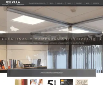 Artevillabandalux.com(Cortinas bandalux Málaga) Screenshot