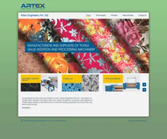 Artexengineers.com(Artex Engineers Pvt) Screenshot