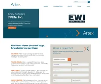 Artexrisk.com(Artex Risk Solutions) Screenshot