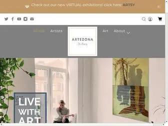 Artezona.com(ARTEZONA Art Gallery) Screenshot