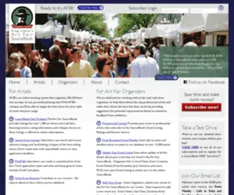 Artfairsource.com(Art Fair and Craft Show Listings) Screenshot