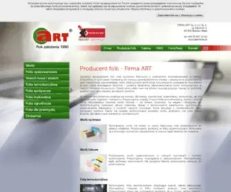 Artfolie.com.pl(Producent worków foliowych i folii termokurczliwej) Screenshot