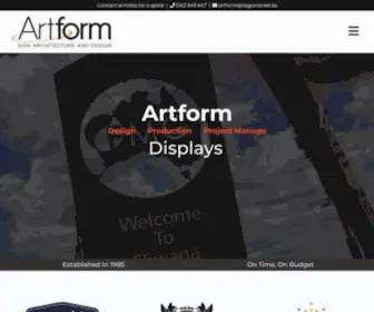 Artform.com.au(Artform Signs) Screenshot