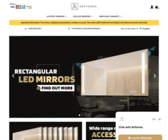 Artforma-Mirrors.com(Modern Lighted Bathroom Mirrors) Screenshot