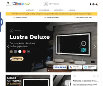 Artforma.pl(Lustra Łazienkowe Podświetlane LED) Screenshot