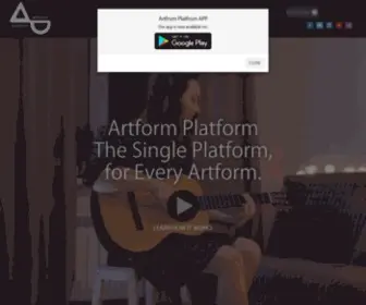 Artformplatform.com(Artform Platform) Screenshot