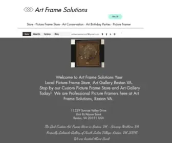 Artframesolutions.com(Picture Frame Store/Reston VA/Art Frame Solutions) Screenshot