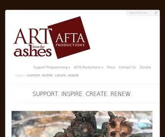 Artfromtheashes.org(Art from the ashes) Screenshot