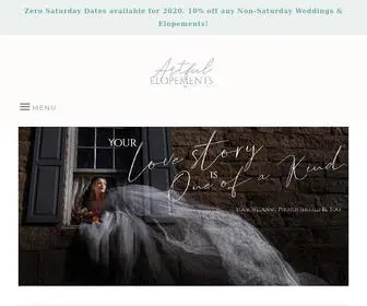 Artfulelopements.com(Pittsburgh fine art elopement photographers) Screenshot