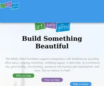 Artfullygifted.org(Disability & Entrepreneurship) Screenshot