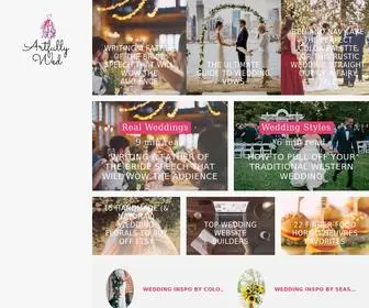 Artfullywed.com(Artfully Wed Wedding Blog) Screenshot