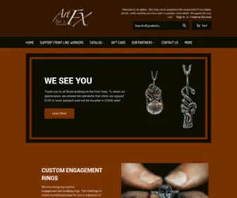 ArtfXjewelry.com(Art FX fine jewelry) Screenshot