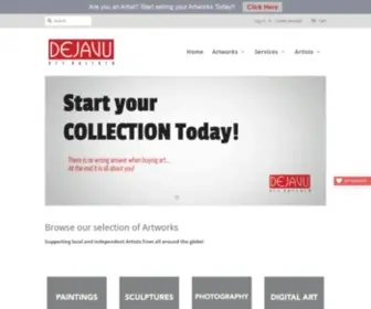 Artgallerydejavu.com(Dejavu Art Gallery) Screenshot