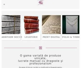 ARTGG.ro(Avem o gamă variata de produse de legătorie lucrate manual) Screenshot