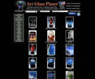 Artglassplanet.com(Monarch Athena Crystal Gallery) Screenshot