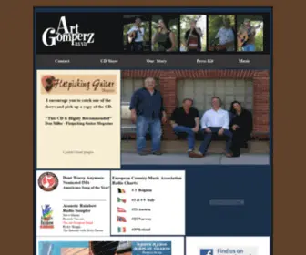 Artgomperz.com(Art Gomperz Bluegrass Bands Play Original Bluegrass & Original Americana Music with The Art Gompers Bluegrass Band) Screenshot