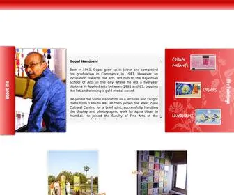 Artgopalnamjoshi.com(Gopal Namjoshi) Screenshot