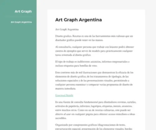 Artgraph.com.ar(Art Graph Argentina) Screenshot