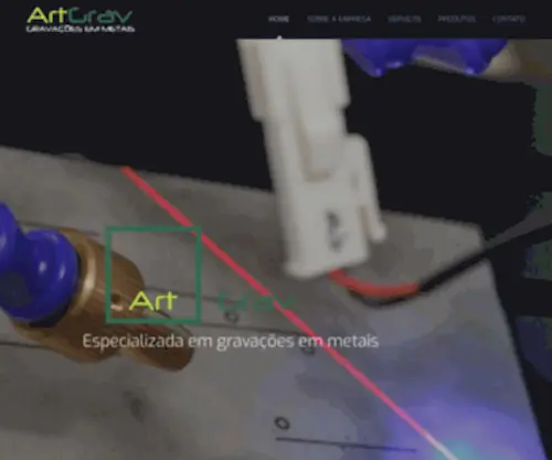 Artgrav.com.br(Gravações em metais) Screenshot
