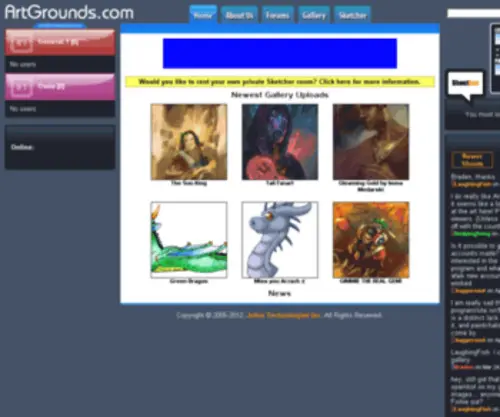 Artgrounds.com(Artgrounds) Screenshot